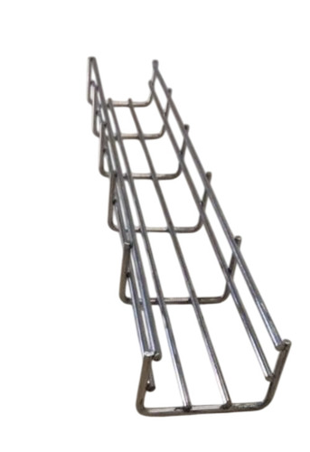 Silver Wire Mesh Cable Tray