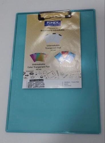 Sky Blue Plastic Exam Pad - Plastic