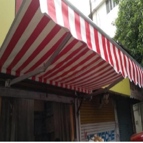 Square Multicolor Balcony Fixed Canopy