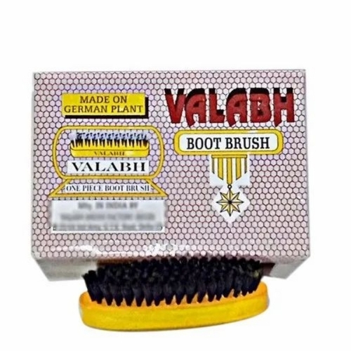 Wooden shoe polishing brush