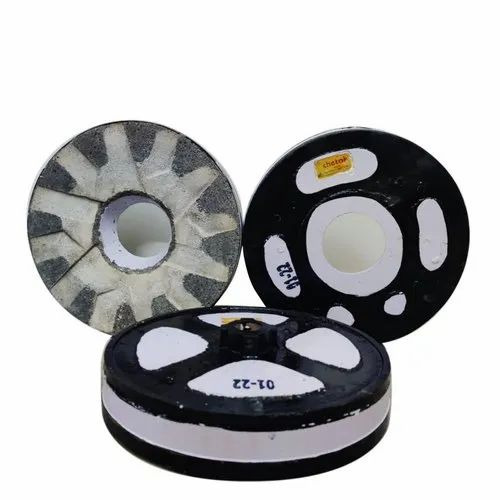 16inch Flour Mill Black Synthetic Emery Stone - Round, Paint Coated, White and Black | High Efficiency