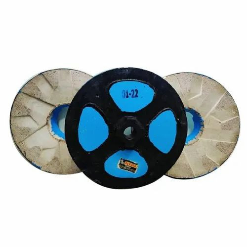 16inch Parvraj Red Flour Mill Emery Stone - Emery Stone, 16 Inch, Black And Blue, Paint Coated | High Efficiency