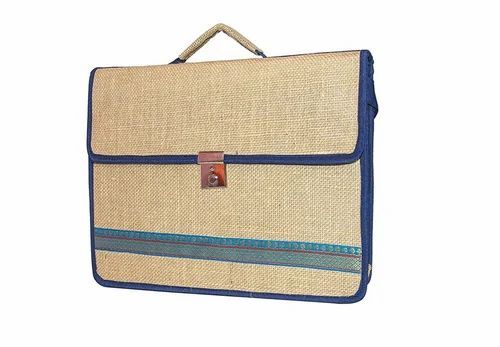 17 Inch Jute Laptop Bag
