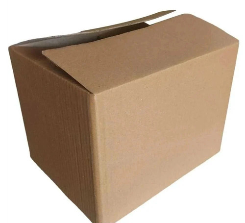 25 Kg Corrugated Packaging Box - 3 Ply Kraft Brown B Flute, Eco Friendly, Custom Style