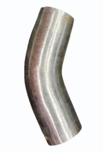 45mm Stainless Steel L Bend - SS304L, SCH 10, 45° Mill Finish, Plain End | Silver, Industrial Use