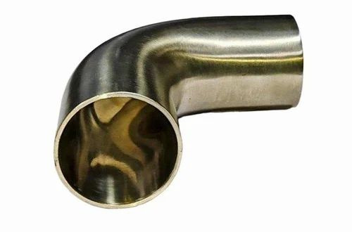 52mm Stainless Steel L Bend - SS304L, 90° Bend Angle, SCH 20, Mill Finish | Silver, Butt Weld, Industrial Use