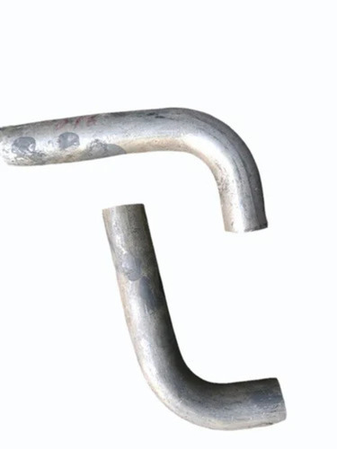 55mm Silver Stainless Steel L Bend - SS316, 90° Bend Angle, SCH 10 Butt Weld | Industrial Use