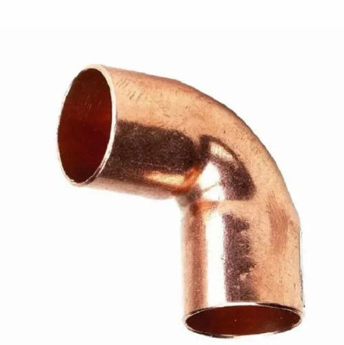 55mm Stainless Steel L Bend - Stainless Steel, 55mm, Copper Finish, SCH 10, 90Â° Bend | Golden Color, Industrial Use