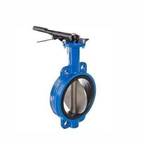 High Strength Butterfly Valves - Stainless Steel, Blue and Silver, Wafer Type | Lightweight, Corrosion Resistant, Tight Sealing, Low Maintenance