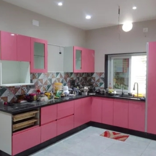 L Shaped Modular Kitchen