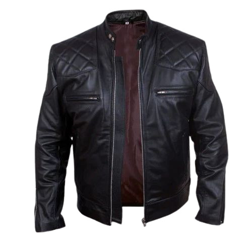 Mens Black Color Leather Jackets