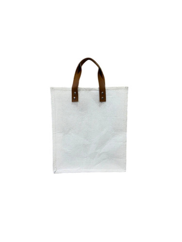 Plain Felt Fabric Bags - Felt Fabric, 12x14 Inch, White, Zipper Closure | Lightweight, Customizable Size Color Logo, Capacity 5-10 Kg
