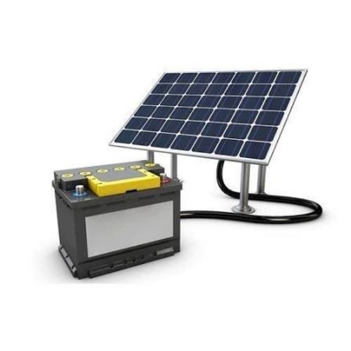 Solar panel with battery