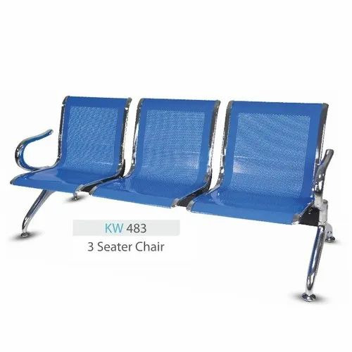 Y-Care Kw 483 3 Seater Chair - Stainless Steel, Blue | Good Quality, Custom Size