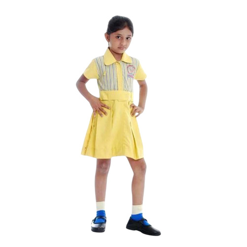 180 Gsm Polyester Viscose Girls School Uniform