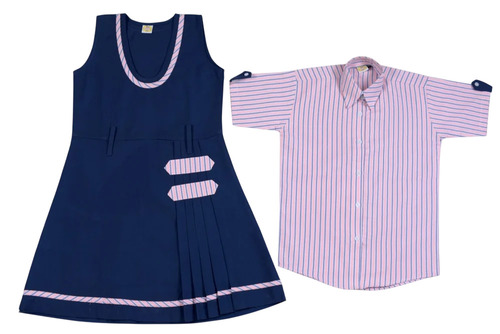 220 Gsm Polyester Viscose Girls School Uniform
