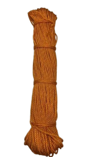 3mm Hdpe Monofilament Rope, Orange, Twisted, 50m Length | Tear-Resistant, Waterproof, Lightweight, Quick Dry