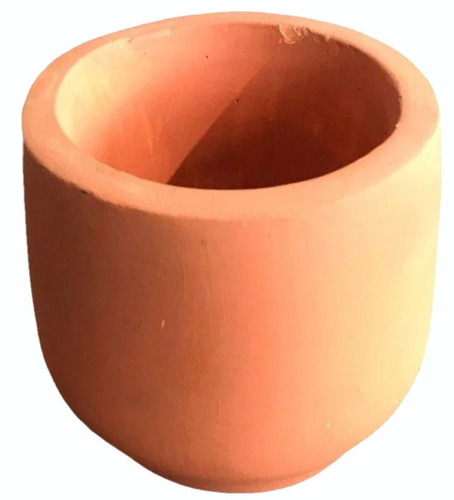 6 Inch Concrete Flower Planter - Concrete, 6 Inch, Red Matte | Round Garden Planter