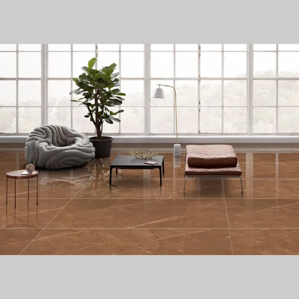 Armani Dark Brown 800X1600 High Glossy Marble Germ Free Tile - Feature: Antibacterial
