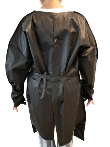 Black Disposable Surgical Gown