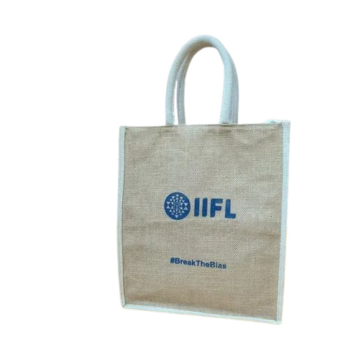 Designer Printed Jute Shopping Bag