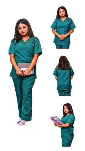 Green Polyester Scrub Suits