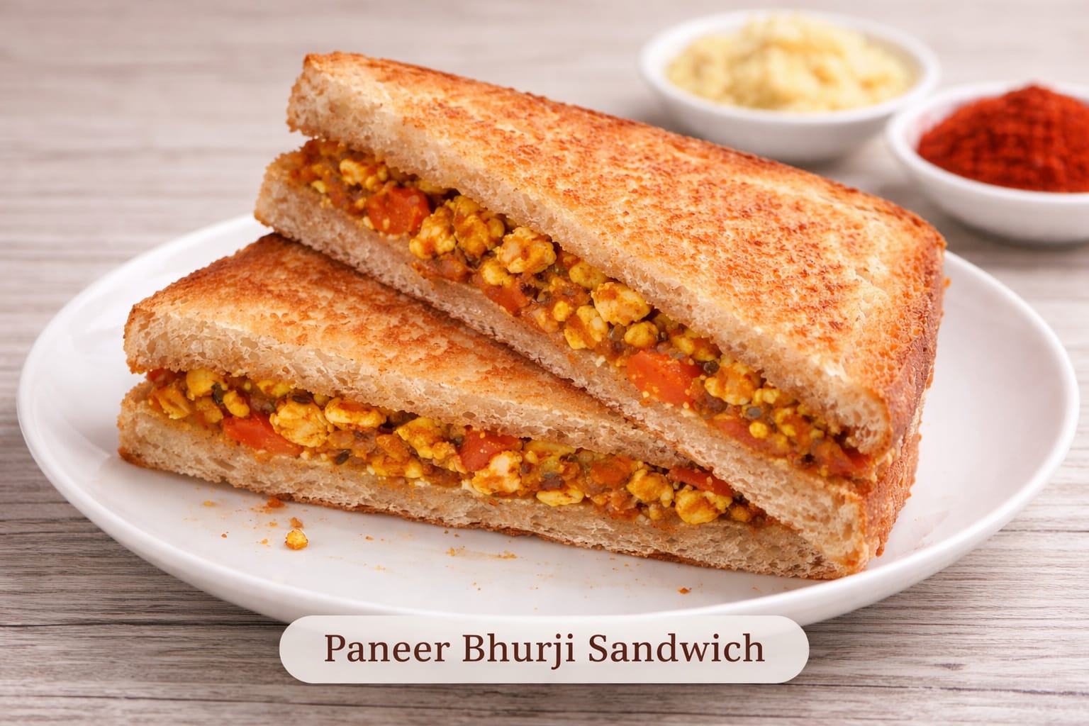 Paneer Bhurji Sandwich