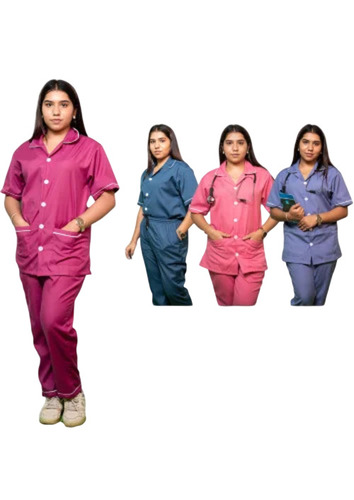 Poly Viscose Multicolor Scrub Suits