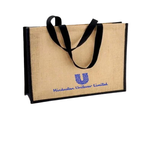 Printed Jute Natural Bag