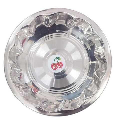 Raj Printed Stainless Steel Wedding Parat