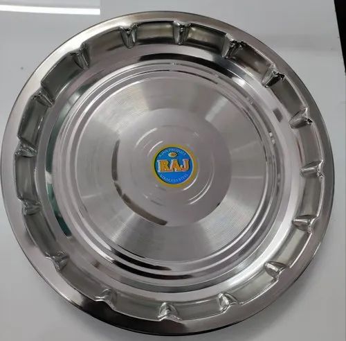 Raj Stainless Steel Khomcha Plate Utensils