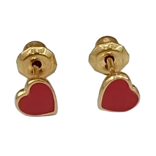 Red Heart Ear Stud