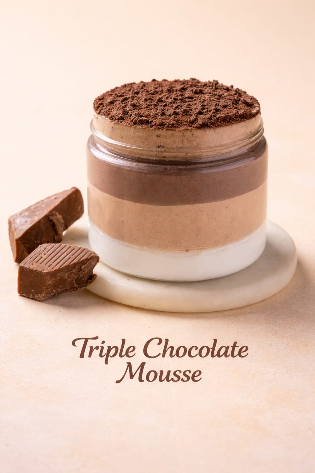 Triple Chocolate Jar Cake