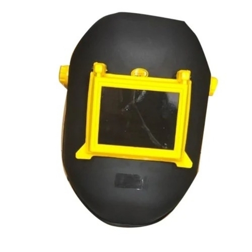 Welding Safety Helmet - Plastic, All Size, Black | Heat Resistant, Auto-darkening, Flame Resistant, Adjustable Headband