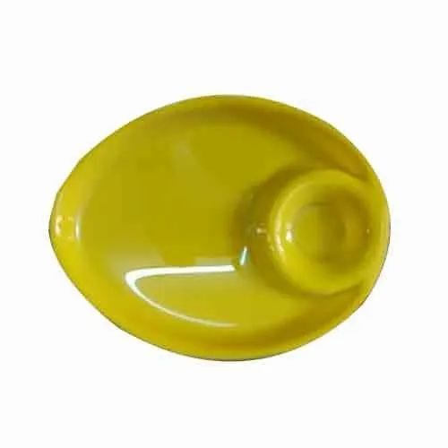 Yellow Acrylic Serving Plate - 5 Inch, Yellow | Durable, Lightweight, Glossy Finish