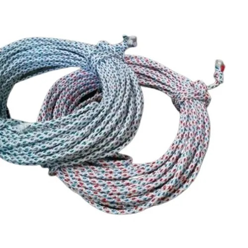 8 Ply Braided Rope - 10 mm Diameter, Round Shape, Plain Pattern | Color Variants, Weaving Use