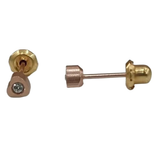 Crystal Heart Ear Stud