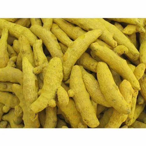 Dried Double Polished Turmeric Finger - Whole Yellow Salem Variety, Natural Flavor, 20 kg, Grade A, Raw Processing