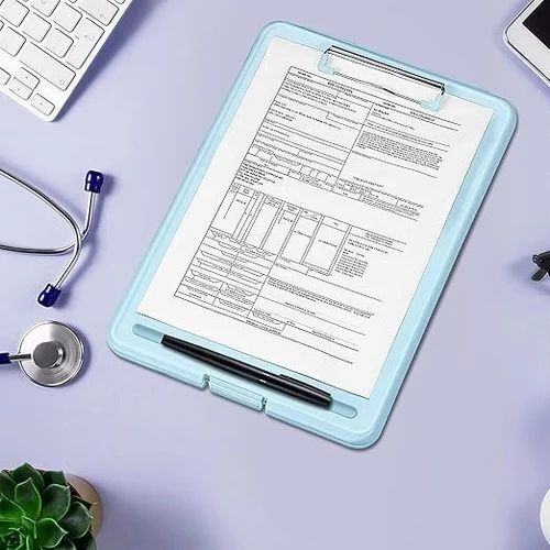 Folding Exam Pad - Plastic, Standard Size, Rectangular | Eco Friendly, Durable, Stylish, School Use