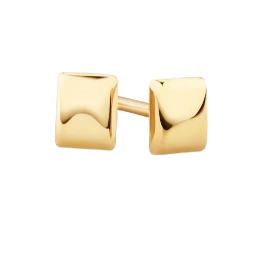 Golden Square Ear Stud