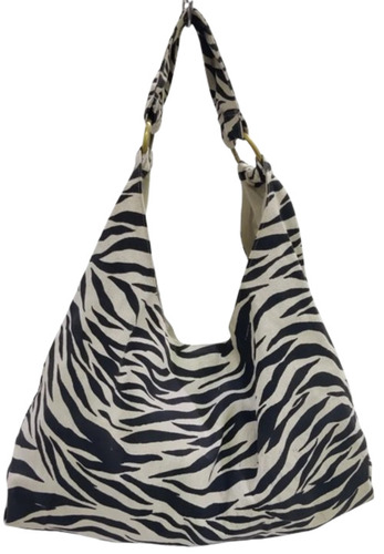 Printed Canvas Shoulder Bag