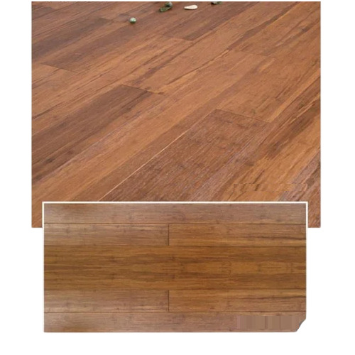 Strand Woven Bamboo Flooring - Solid Bamboo 15mm 120mm Brown Matte, Eco Friendly, Click Lock, Anti-Aging, Non-Slip