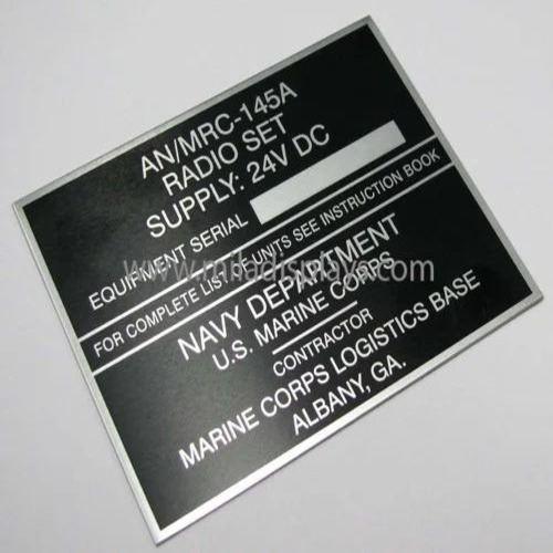 Anodized Printed Aluminium Labels
