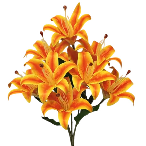 Artificial Rubber Flower - Color: Orange