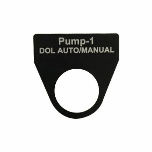 Black Industrial Sign Label