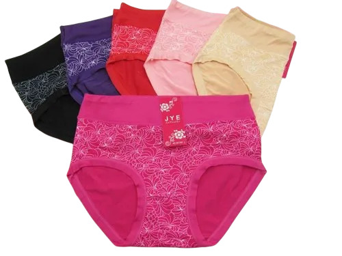 Cotton Ladies Panty - Cotton, Different Sizes, Various Colors | Soft, Breathable, Stretchable, Lightweight, Printed Pattern