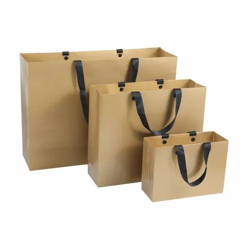 Customized Plain Paper Carry Bags