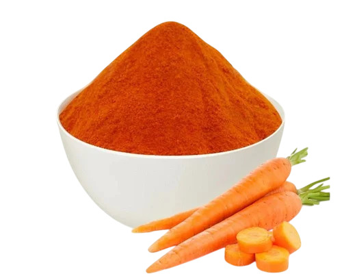 Dehydrated Carrot Powder - Orange Color, Loose Packet | Pure Natural Vegetable Powder, Moisture-Free, Easily Soluble