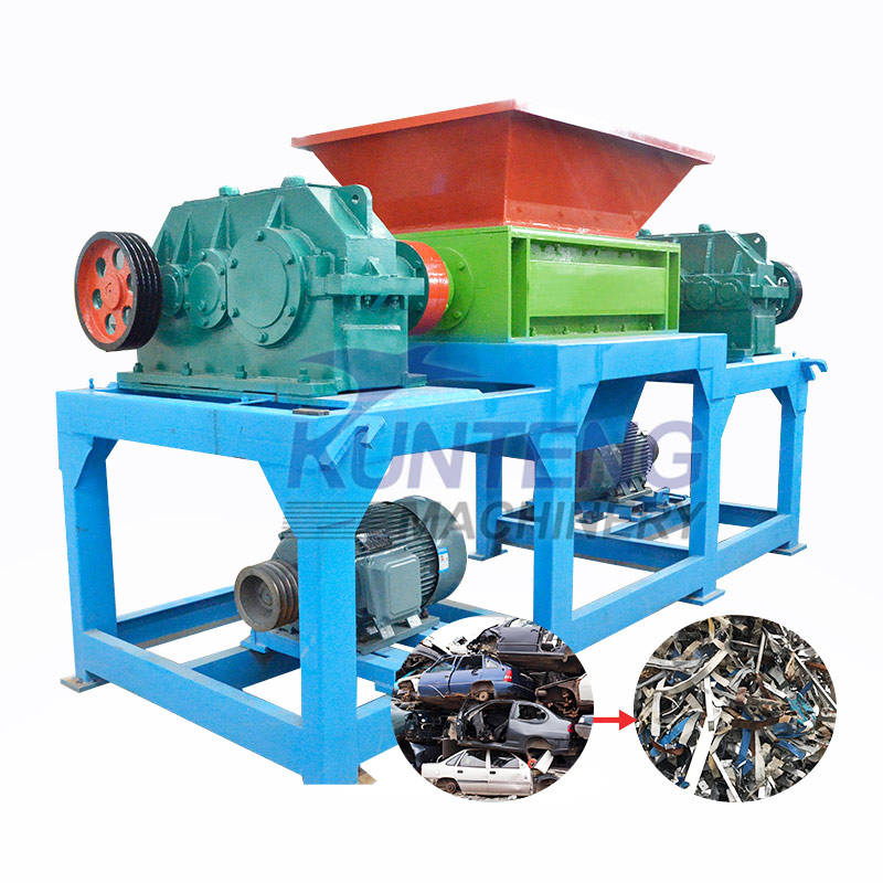 Heavy Scrap Metal Aluminum Alloy Sofa Mattress Coconut Shell Double Shaft Shredder - Application: Waste Plastic