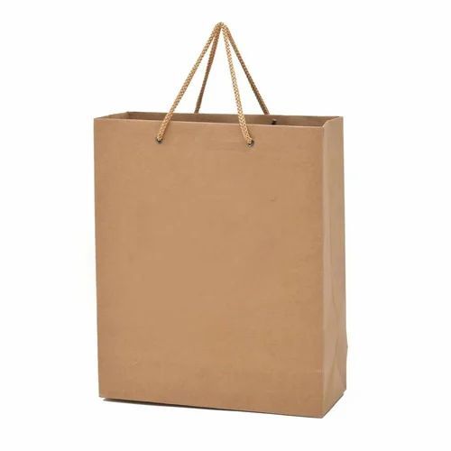 Kraft Paper Plain Carry Bags